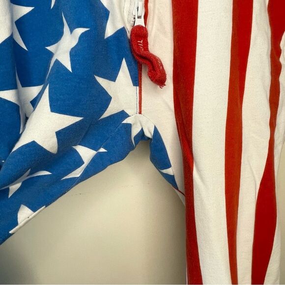 Tipsy Elves Jumpsuit American Flag Patriotic Stars and Stripes Print Size Small - Picture 8 of 9